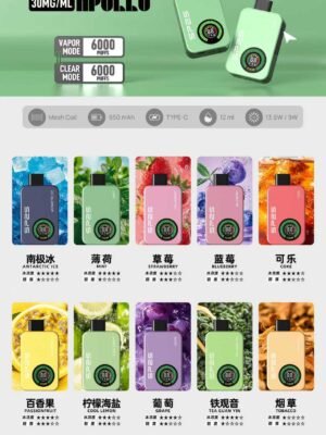SP2抛棄式12000口 室内搭飛機專用【 有煙/無煙雙模式可調】 滿5送1